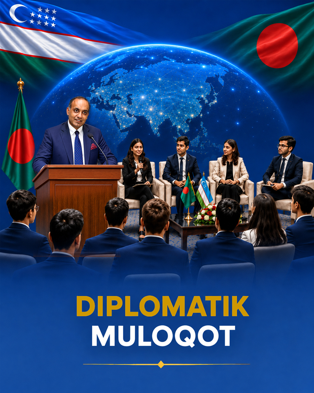 DIPLOMATLAR BANGLADESH ELCHIXONASIDA NAVBATDAGI TADBIR ISHTIROKCHISI