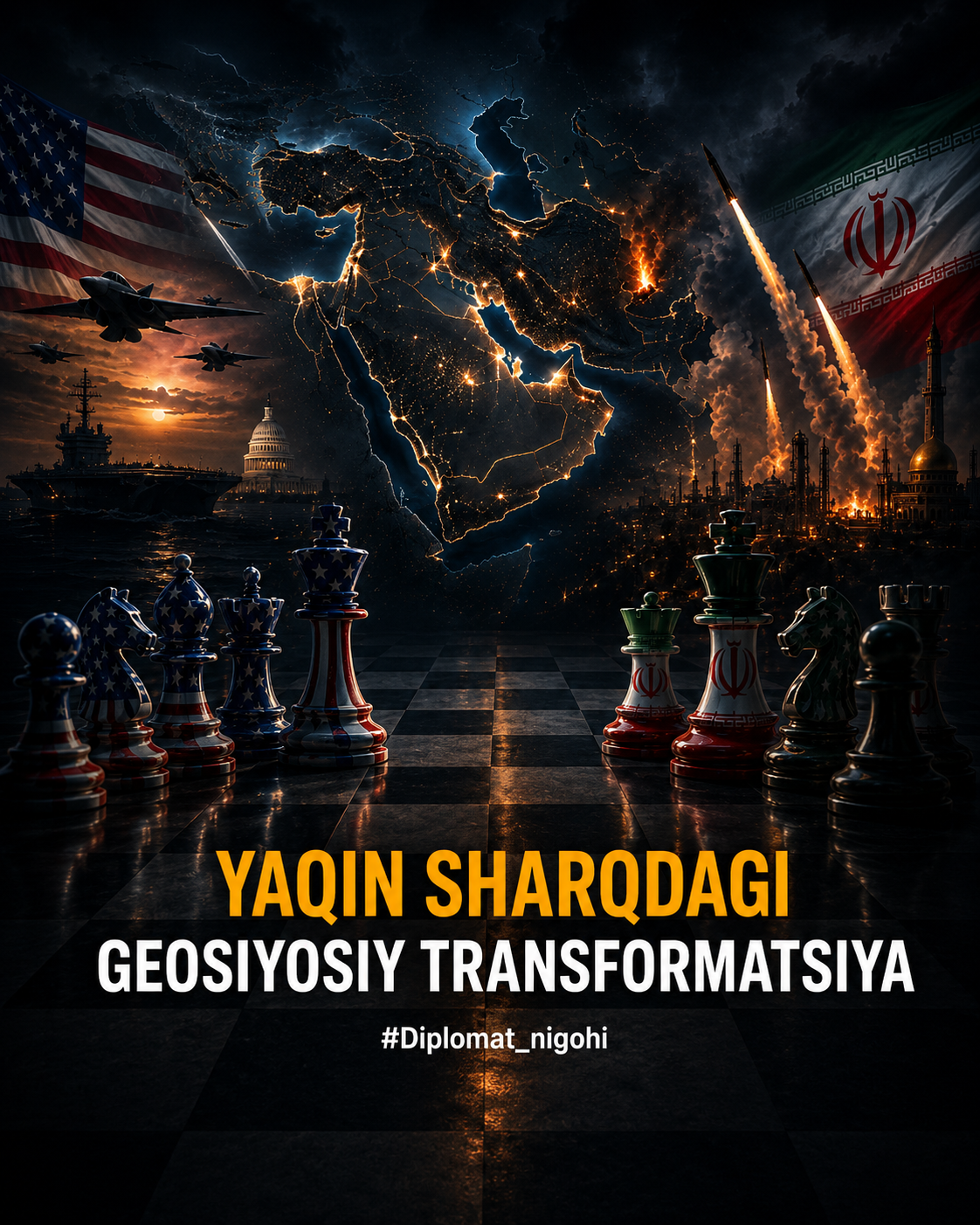 AQSh–Eron urushi va Yaqin Sharq geosiyosatining transformatsiyasi: yangi kuchlar muvozanati va mintaqaviy tartib