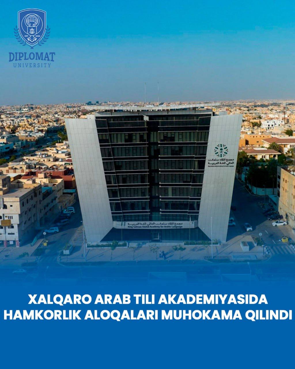 XALQARO ARAB TILI AKADEMIYASIDA HAMKORLIK ALOQALARI MUHOKAMA QILINDI