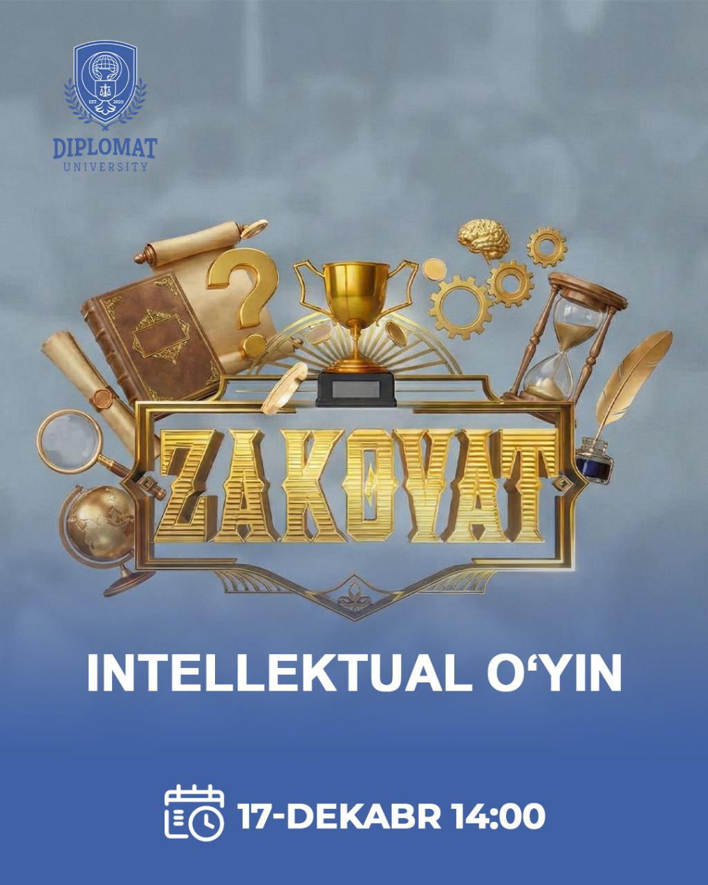 Universitetda navbatdagi "Zakovat" intellektual o'yini tashkil etiladi.