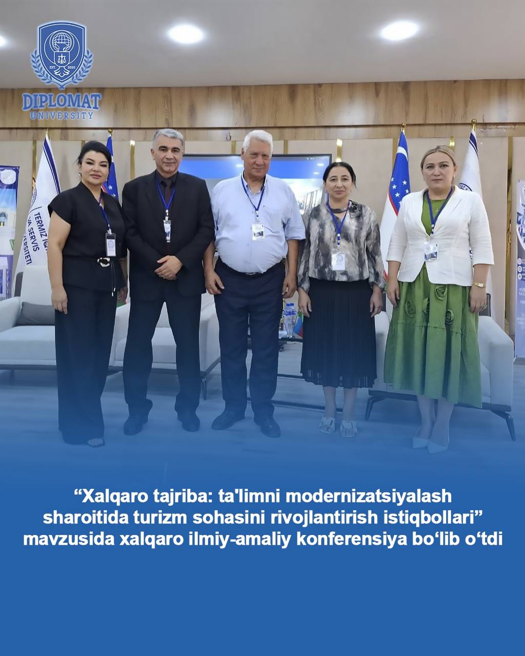 “Xalqaro tajriba: ta'limni modernizatsiyalash sharoitida turizm sohasini rivojlantirish istiqbollari” mavzusida xalqaro ilmiy-amaliy konferensiya bo‘lib o‘tdi