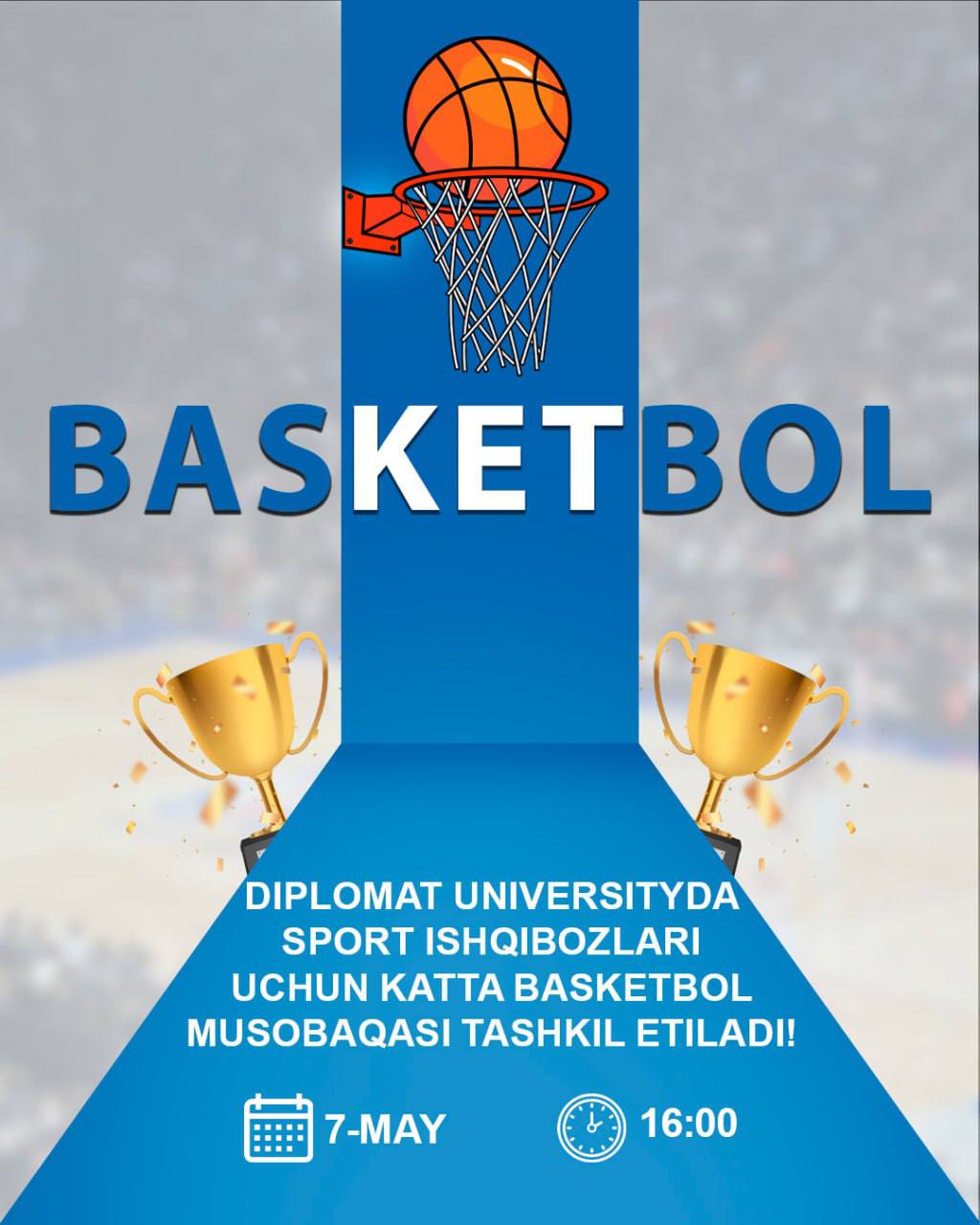 DU da sport ishqibozlari uchun katta Basketbol musobaqasi tashkil etiladi!