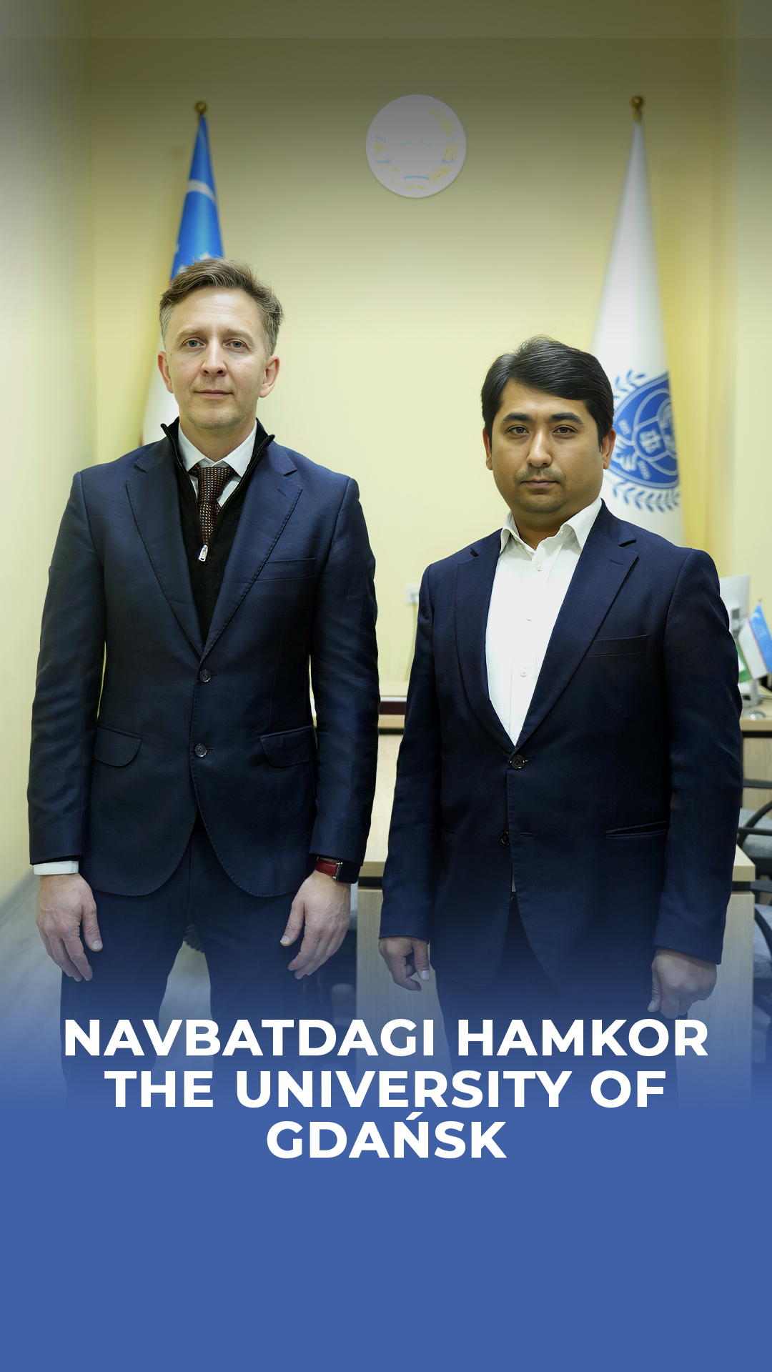 Universitetimiz Yevropaning nufuzli The University of Gdansk bilan hamkorlik memorandumini imzoladi