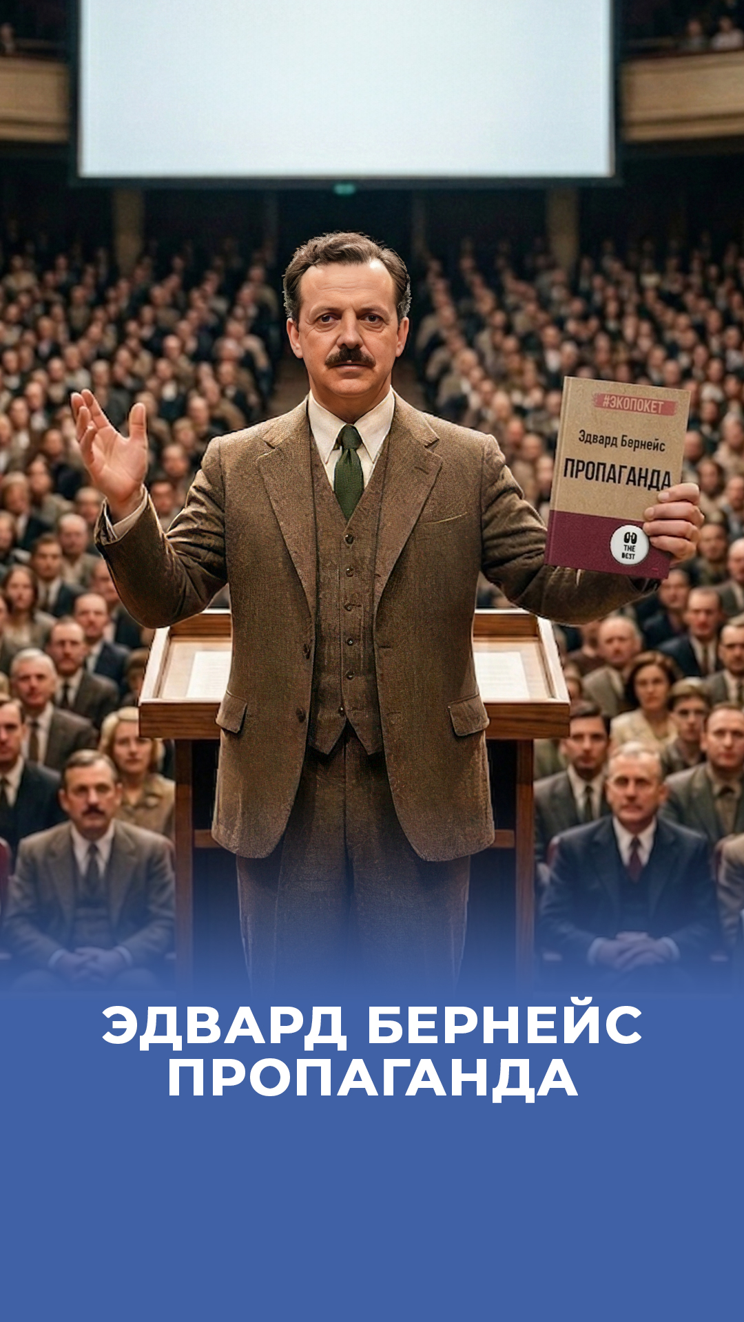 Edvard Bernays: “Propaganda” — Jamiyat fikri tasodifan paydo bo'lmaydi , u aniq maqsadlar yo'lida shakllantiriladi.