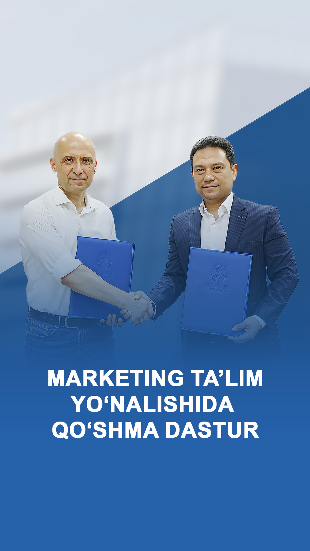 MARKETING TA'LIM YO'NALISHIDA QO'SHMA DASTUR