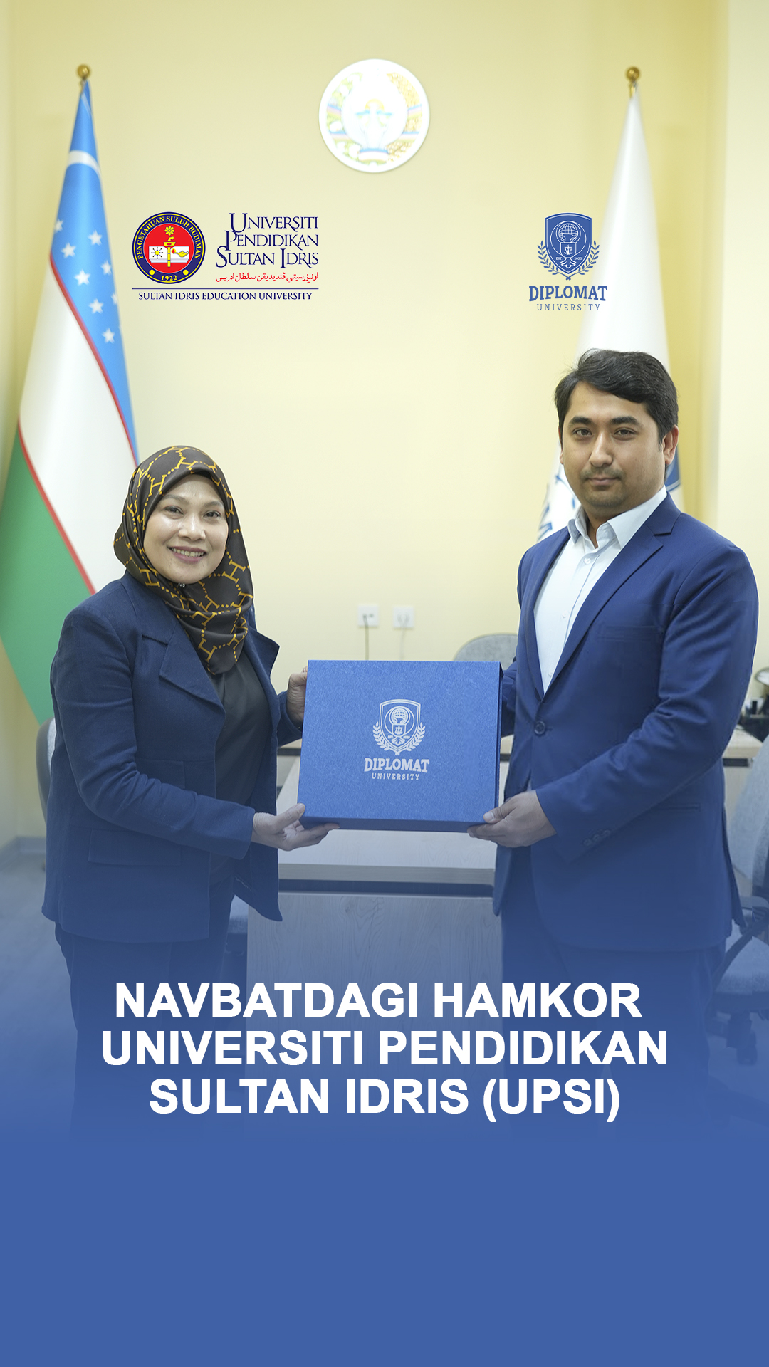 Diplomat'da Malaysiyaning Universiti Pendidikan Sultan Idris (UPSI) Markaziy Osiyo bo'yicha koordinatori Dr.Zalina Zulkifli mehmon bo'ldi.